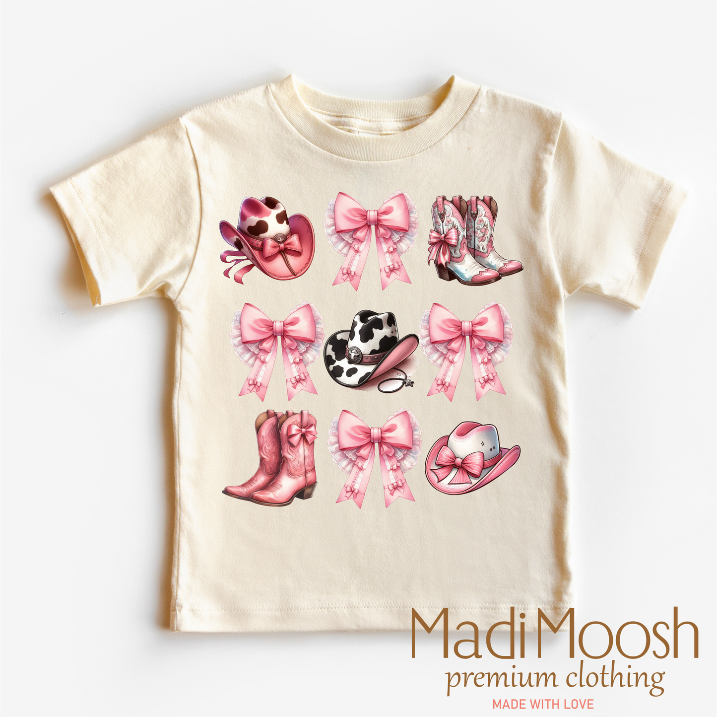 Cowgirl Country Bows And Boots Shirt Comfortable Cowgirl Tee Madi Moosh