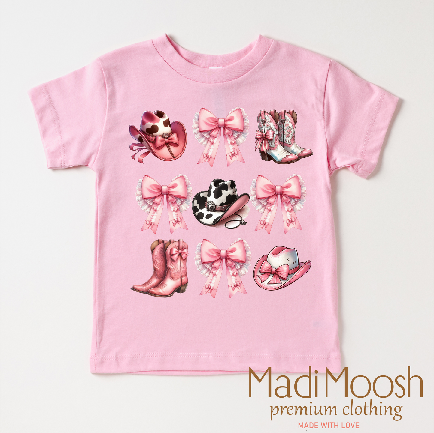 Cowgirl Country Bows And Boots Shirt Comfortable Cowgirl Tee Madi Moosh