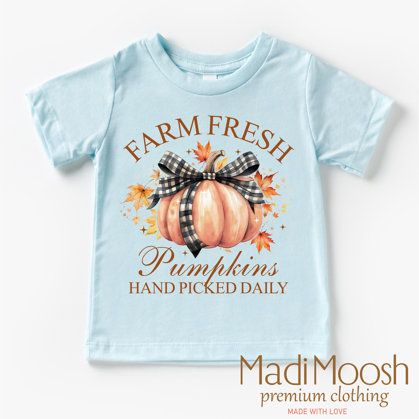 Farm Fresh Pumpkins Fall Shirt Autumn Tee Madi Moosh