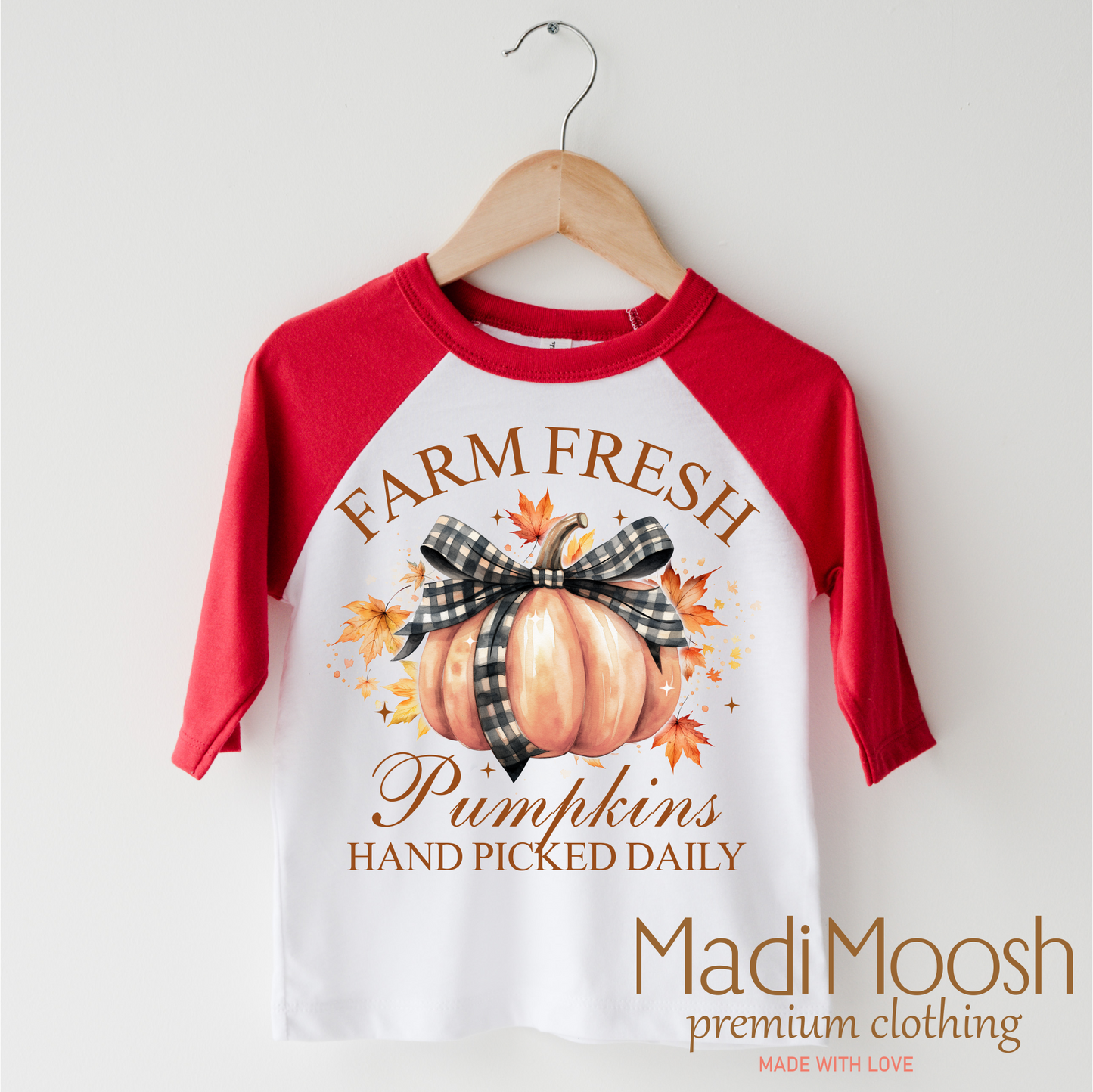Farm Fresh Pumpkins Fall Shirt Autumn Tee Madi Moosh