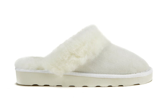 Sheepskin White Luxe Classic Mule Slipper MOOL
