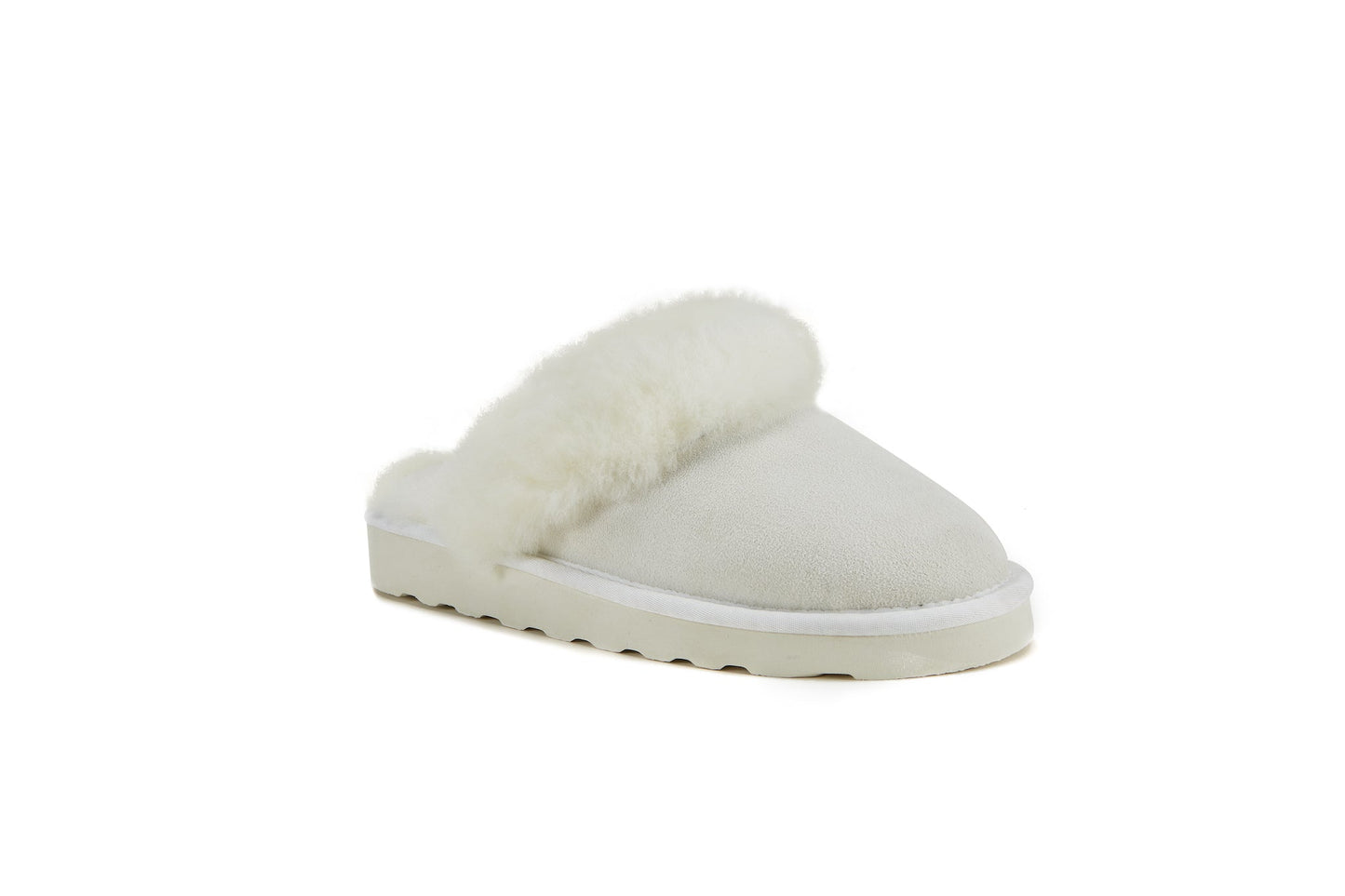 Sheepskin White Luxe Classic Mule Slipper MOOL