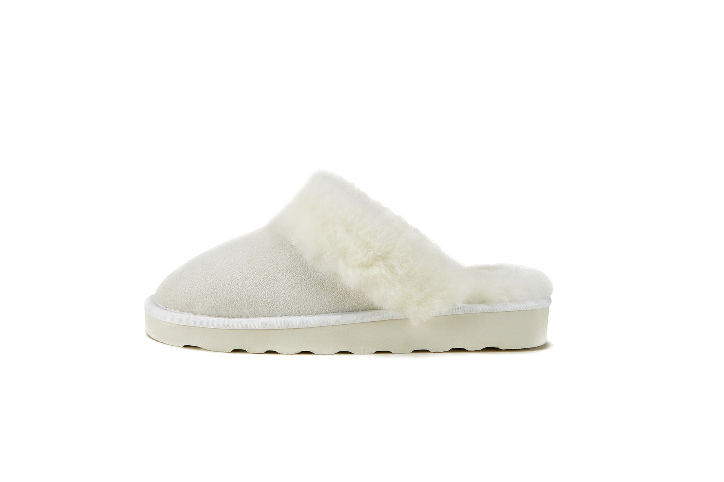 Sheepskin White Luxe Classic Mule Slipper MOOL
