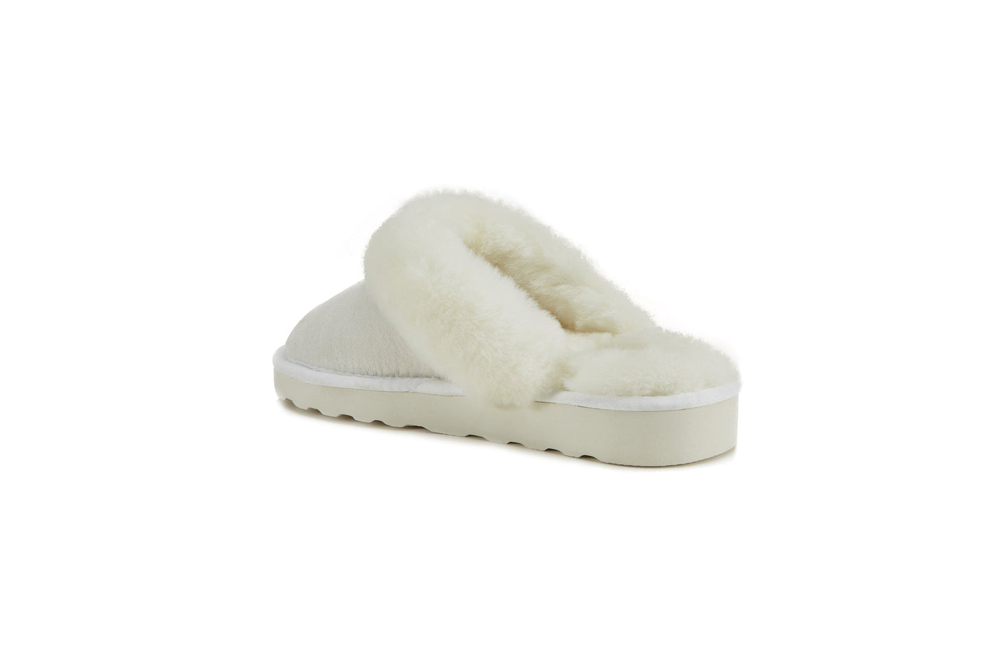 Sheepskin White Luxe Classic Mule Slipper MOOL