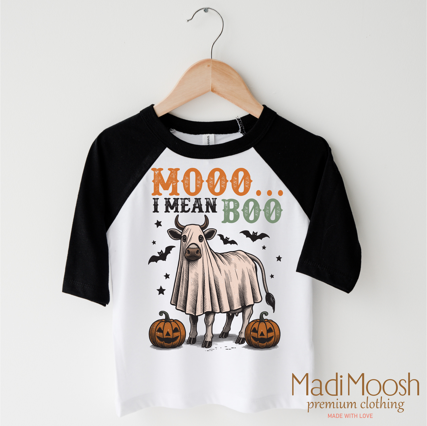 Moo I Mean Boo Retro Halloween Shirt Country Halloween Tee Madi Moosh
