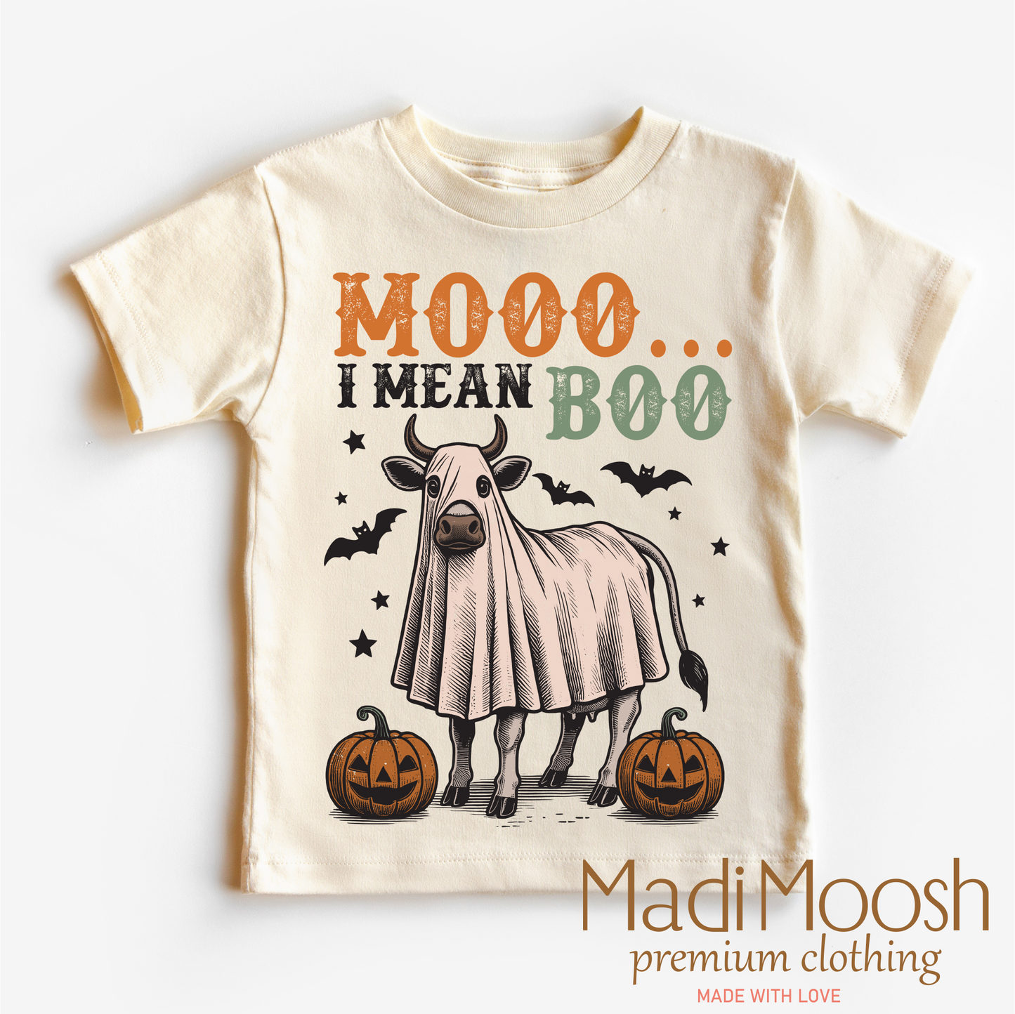 Moo I Mean Boo Retro Halloween Shirt Country Halloween Tee Madi Moosh
