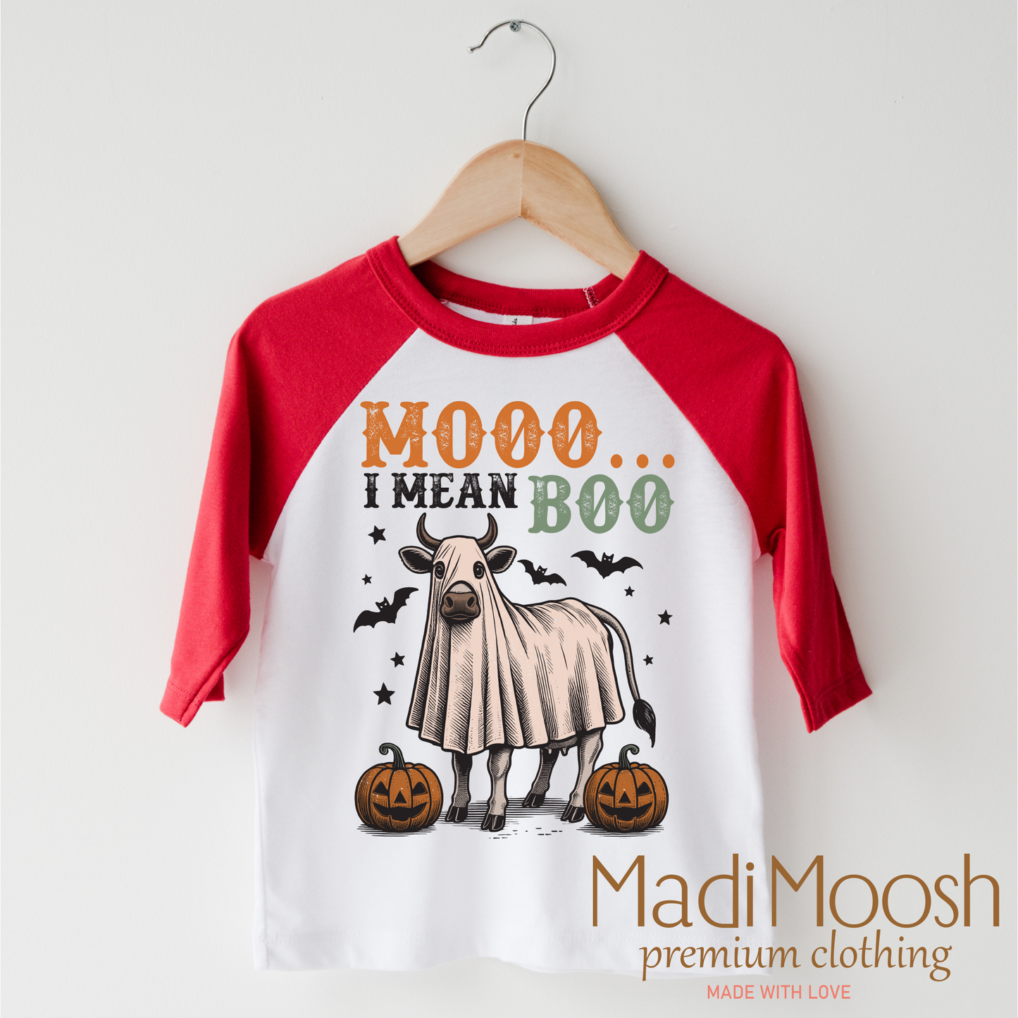 Moo I Mean Boo Retro Halloween Shirt Country Halloween Tee Madi Moosh