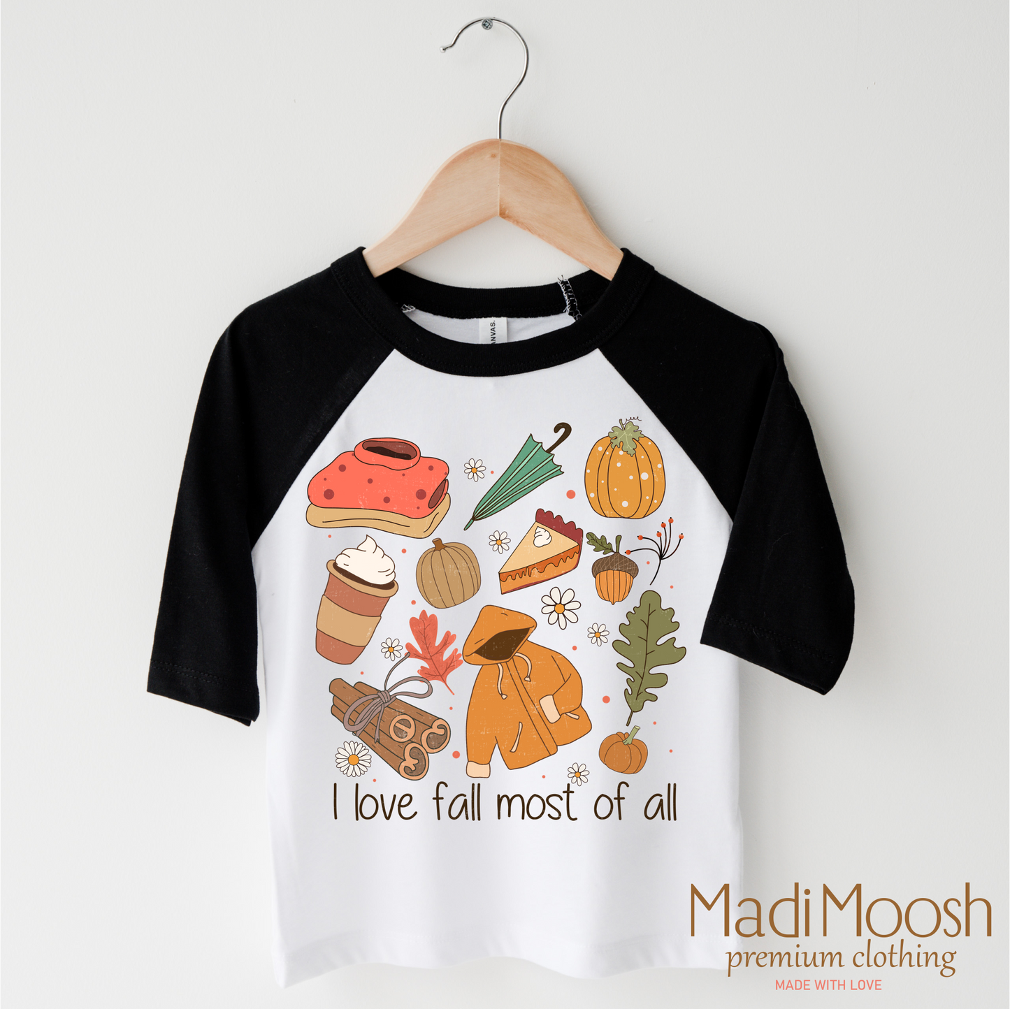 I Love Fall Most Of All Soft Autumn Tee Shirt