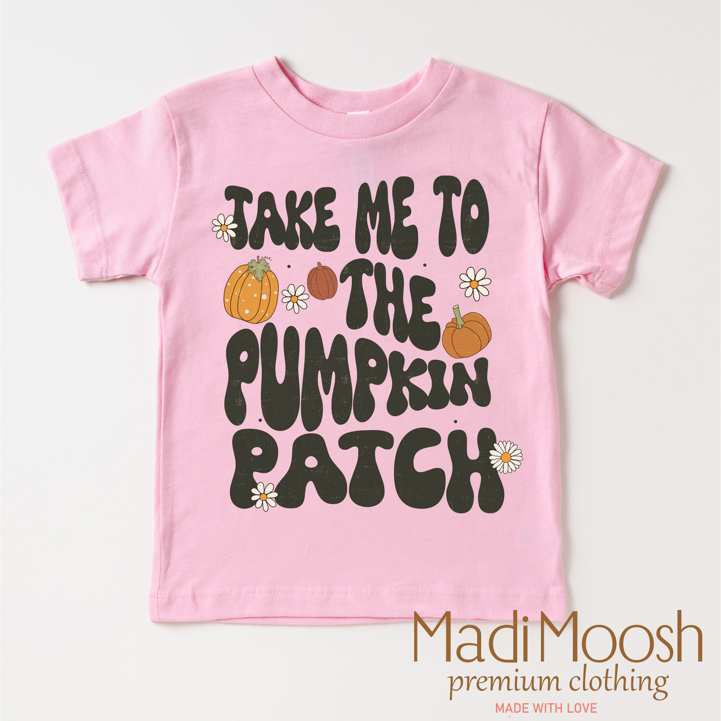 Take Me To The Pumpkin Patch Thanksgiving Fall Shirt Tee