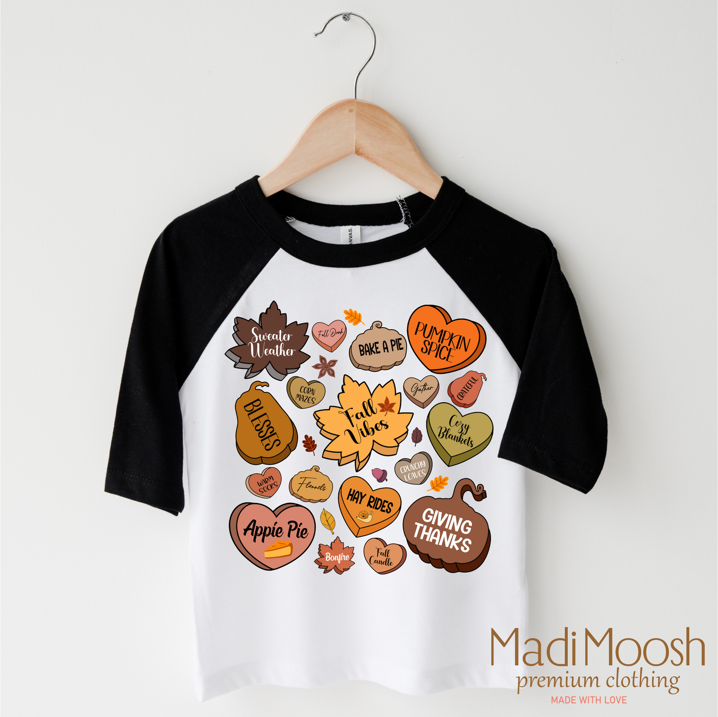 Cute Fall Vibes Cozy Autumn Tee Shirt Madi Moosh