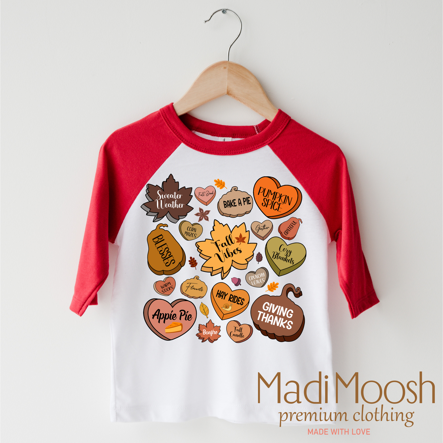 Cute Fall Vibes Cozy Autumn Tee Shirt Madi Moosh