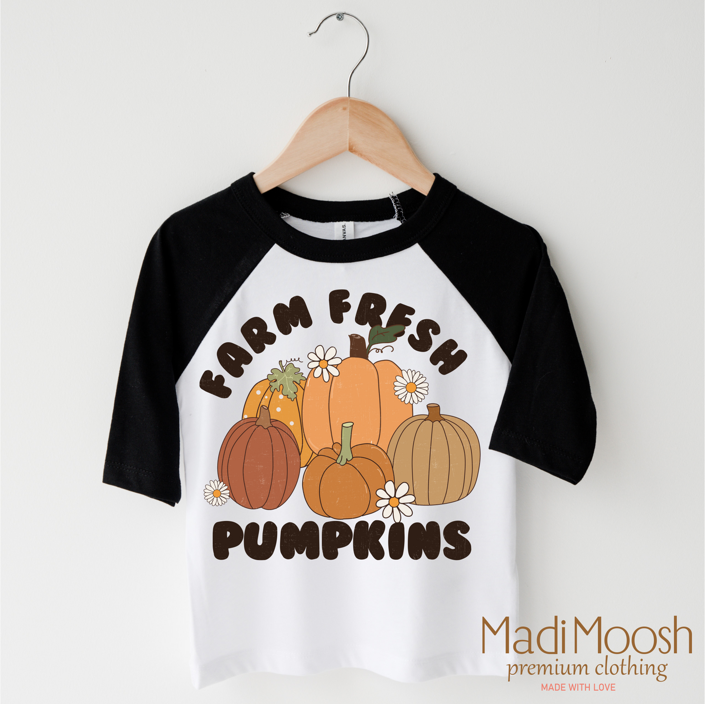 Farm Fresh Pumpkins Fall Shirt Autumn Tee Madi Moosh
