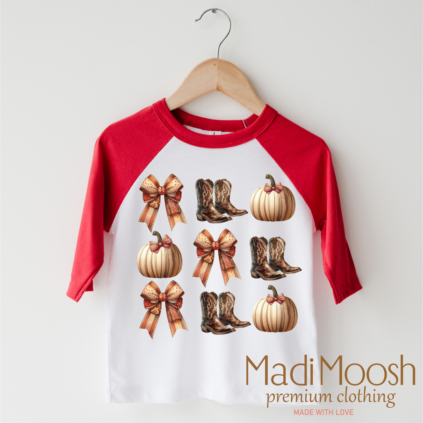 Cowboy Boots And Pumpkins Fall Tee Shirt