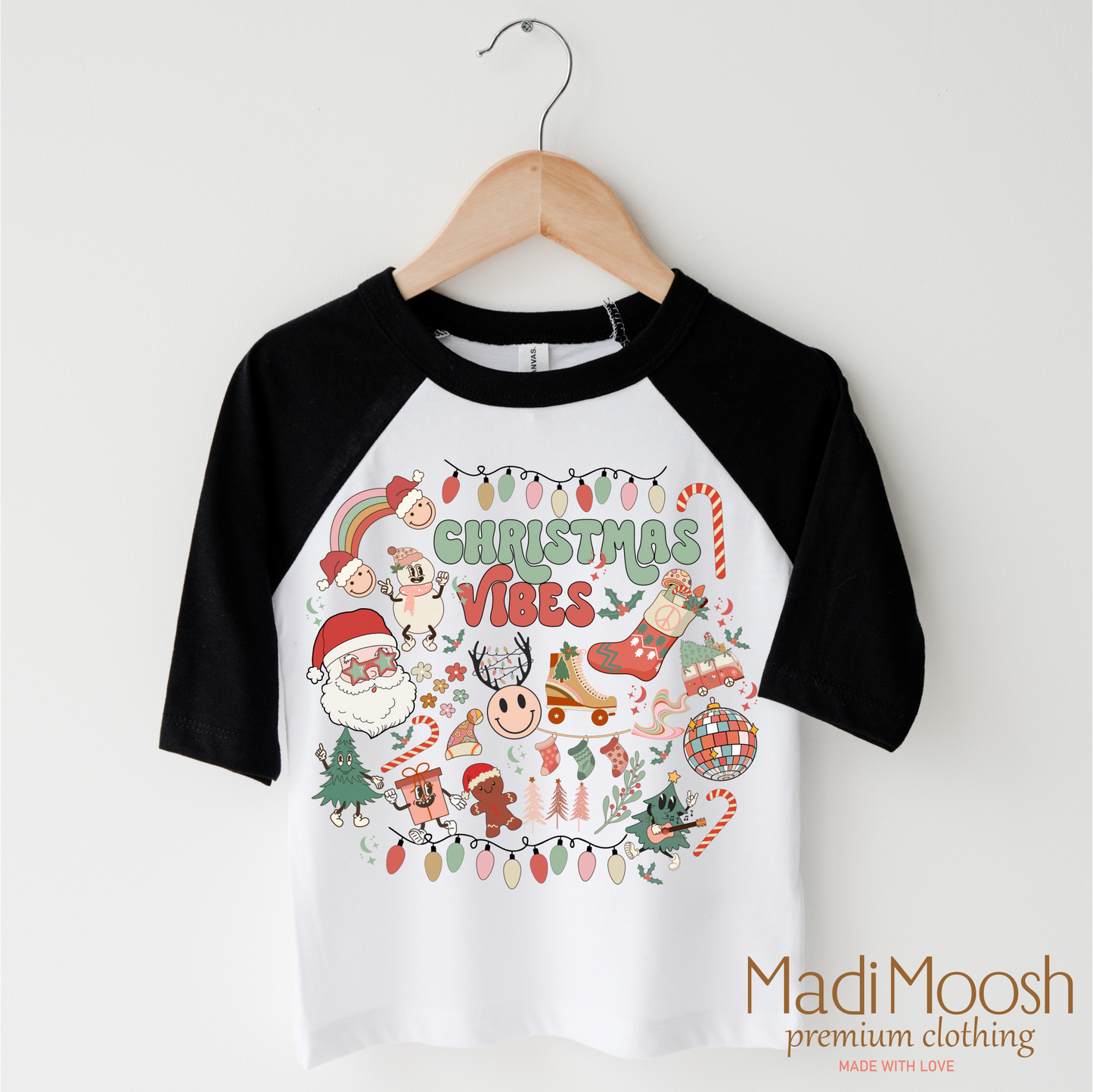Christmas Vibes Holiday Shirt Christmas Tee Madi Moosh