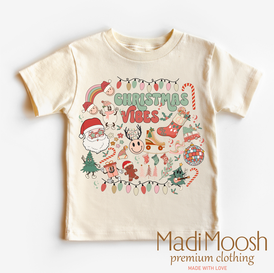 Christmas Vibes Holiday Shirt Christmas Tee Madi Moosh
