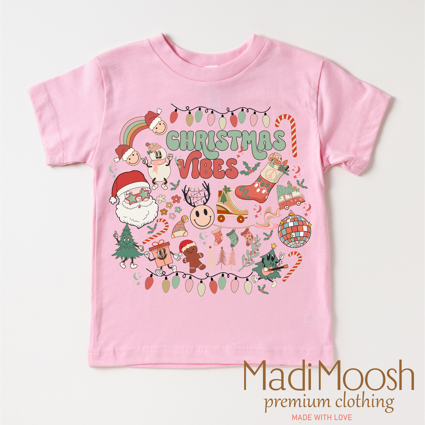 Christmas Vibes Holiday Shirt Christmas Tee Madi Moosh