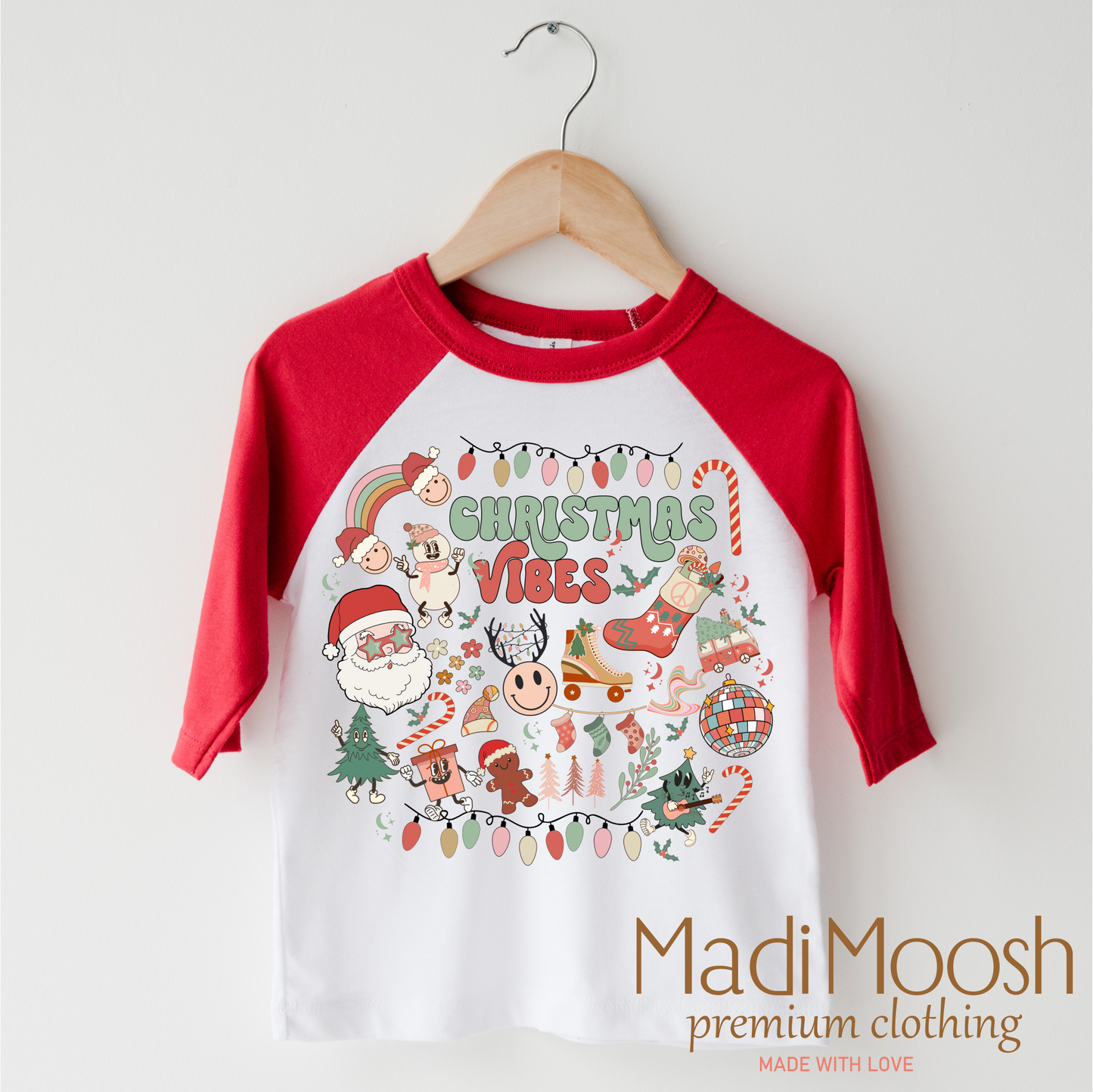 Christmas Vibes Holiday Shirt Christmas Tee Madi Moosh