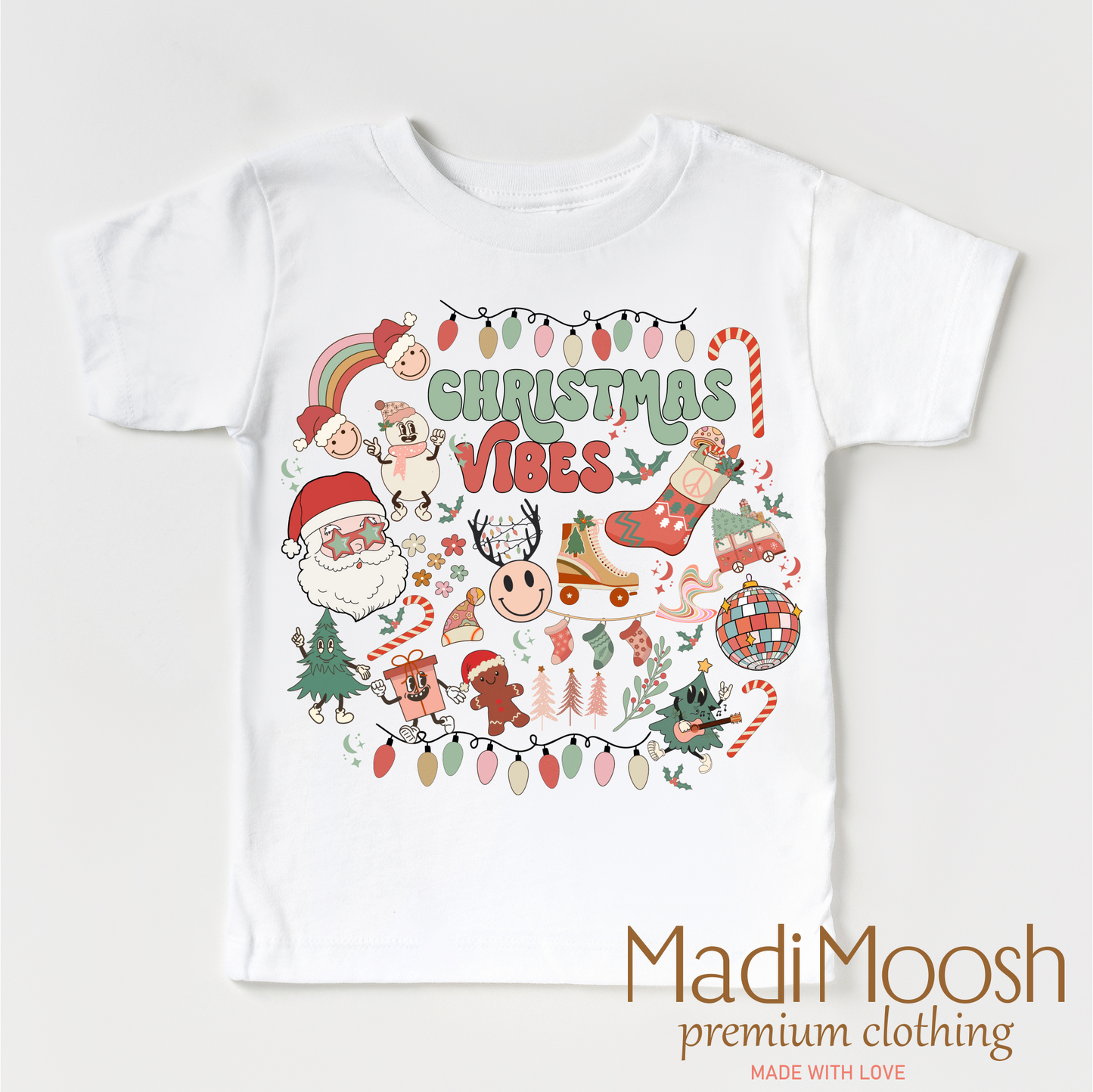 Christmas Vibes Holiday Shirt Christmas Tee Madi Moosh