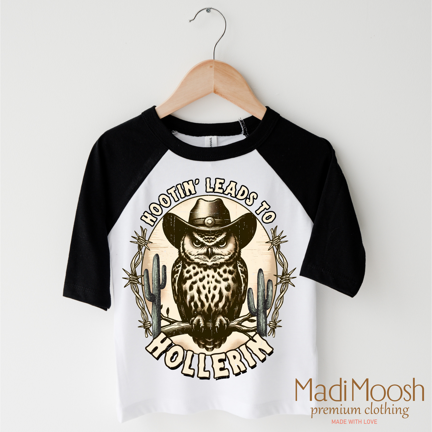 Hootin Leads To Hollerin Funny Owl Western Shirt