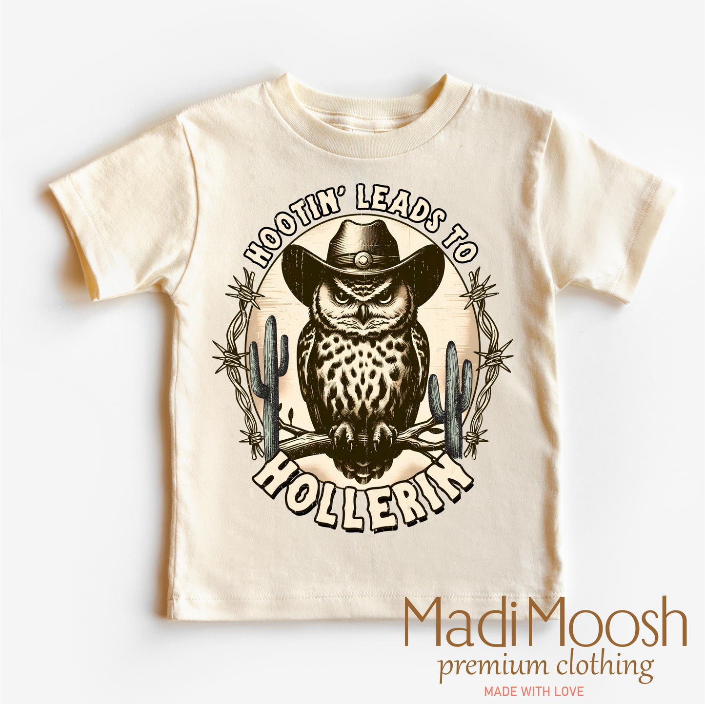 Hootin Leads To Hollerin Funny Owl Western Shirt