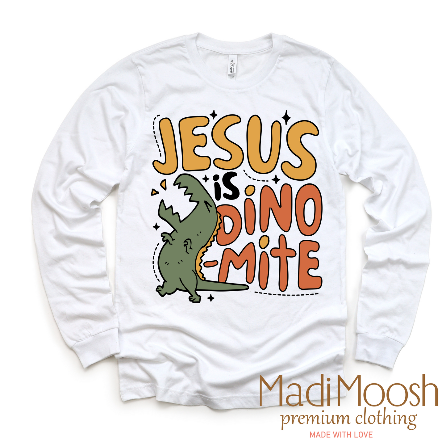 Jesus Is Dinomite Christian Shirt - Dinosaur Tee