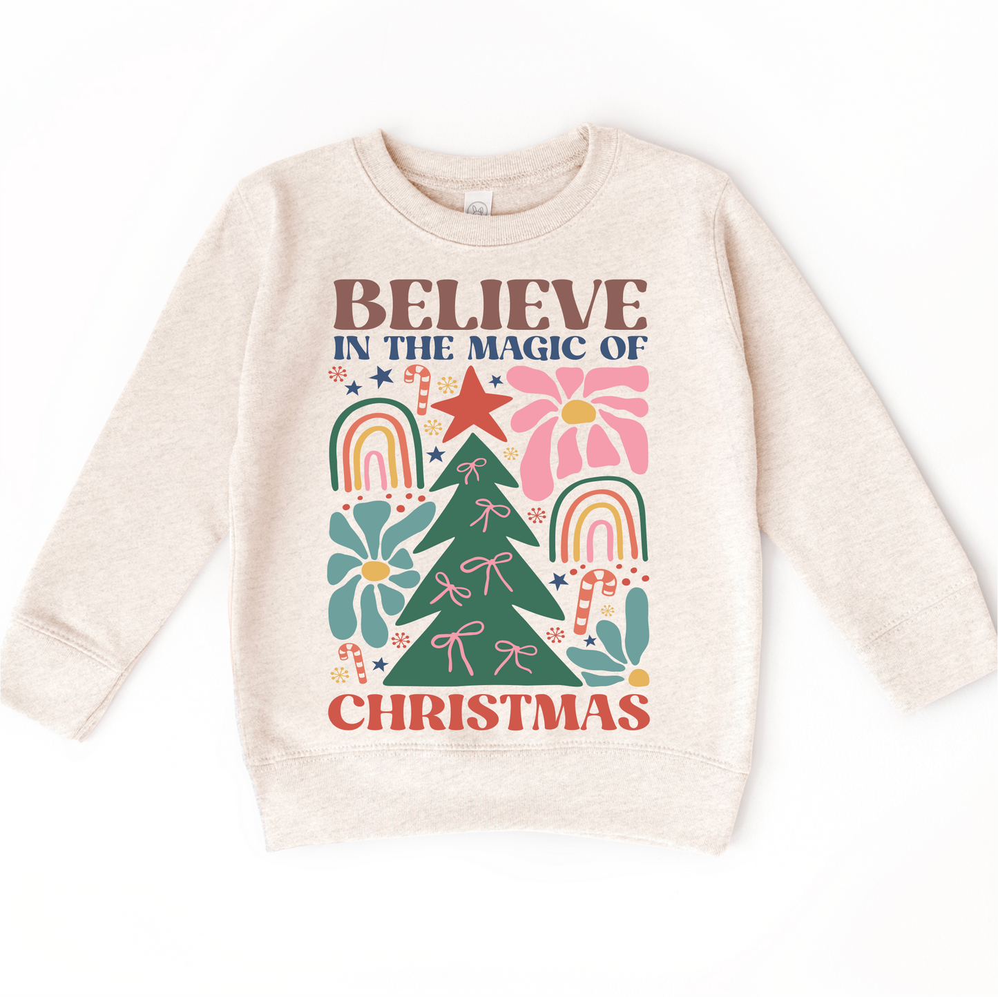 Boho Long Sleeve Shirt Believe In The Magic Of Christmas Madi Moosh