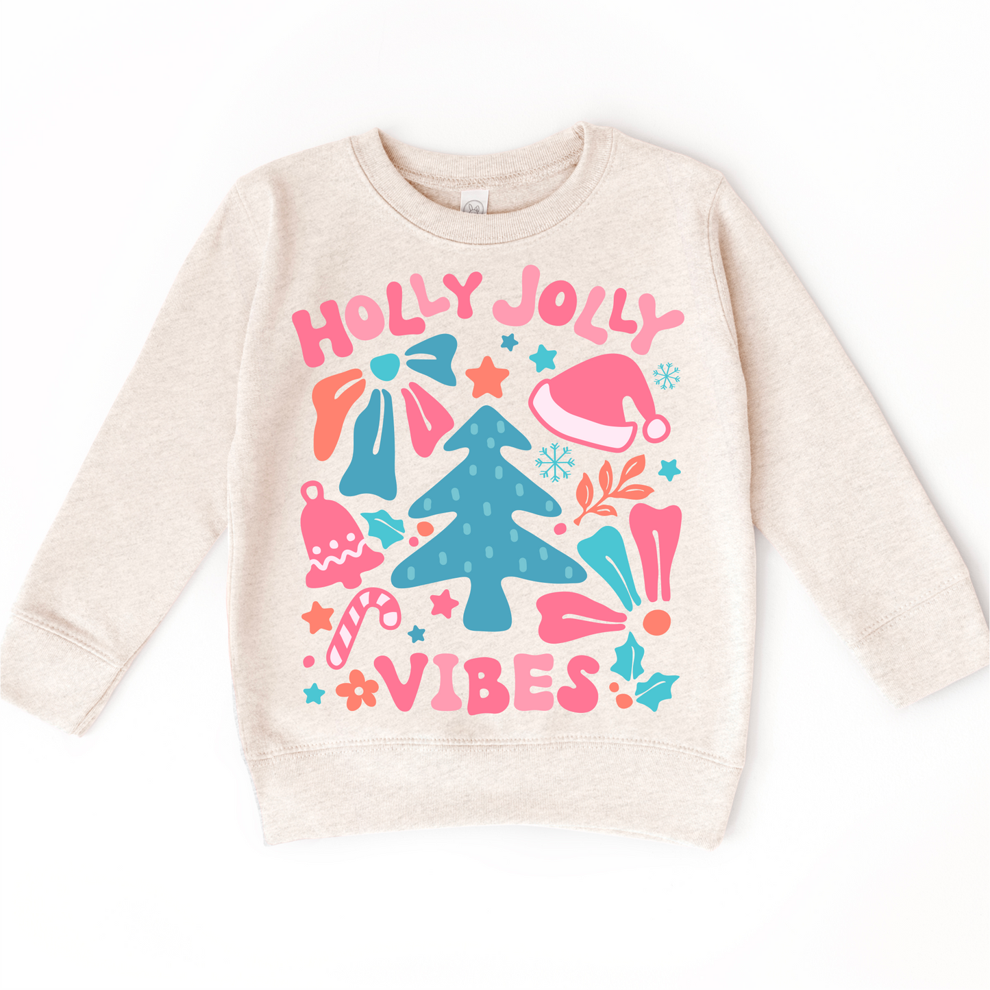 Boho Holly Jolly Vibes Long Sleeve Christmas Shirt Madi Moosh