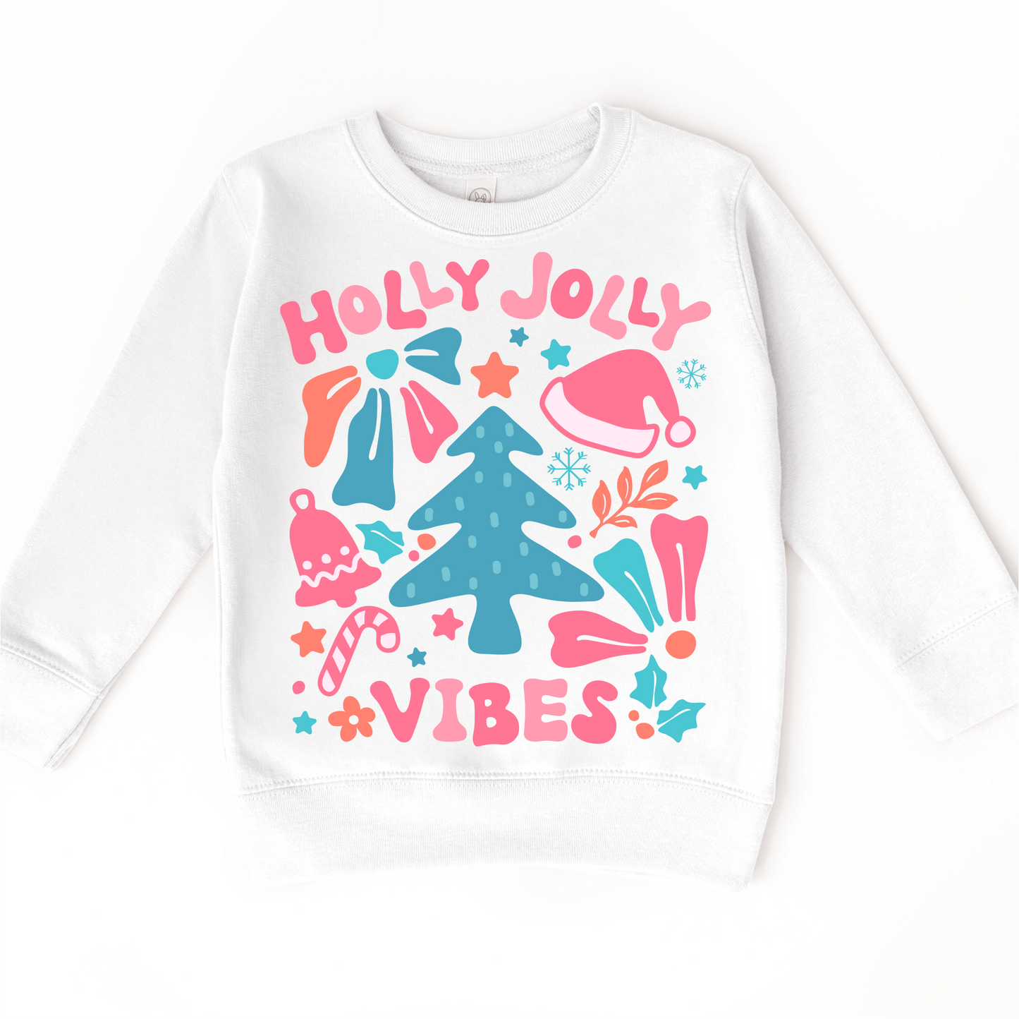 Boho Holly Jolly Vibes Long Sleeve Christmas Shirt Madi Moosh