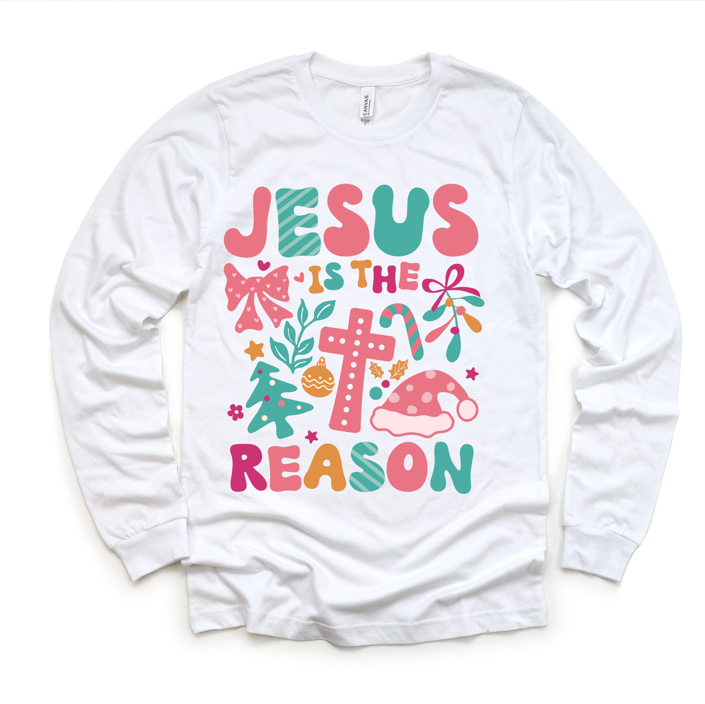 Boho Jesus Is The Reason Long Sleeve Shirt Christmas Tee