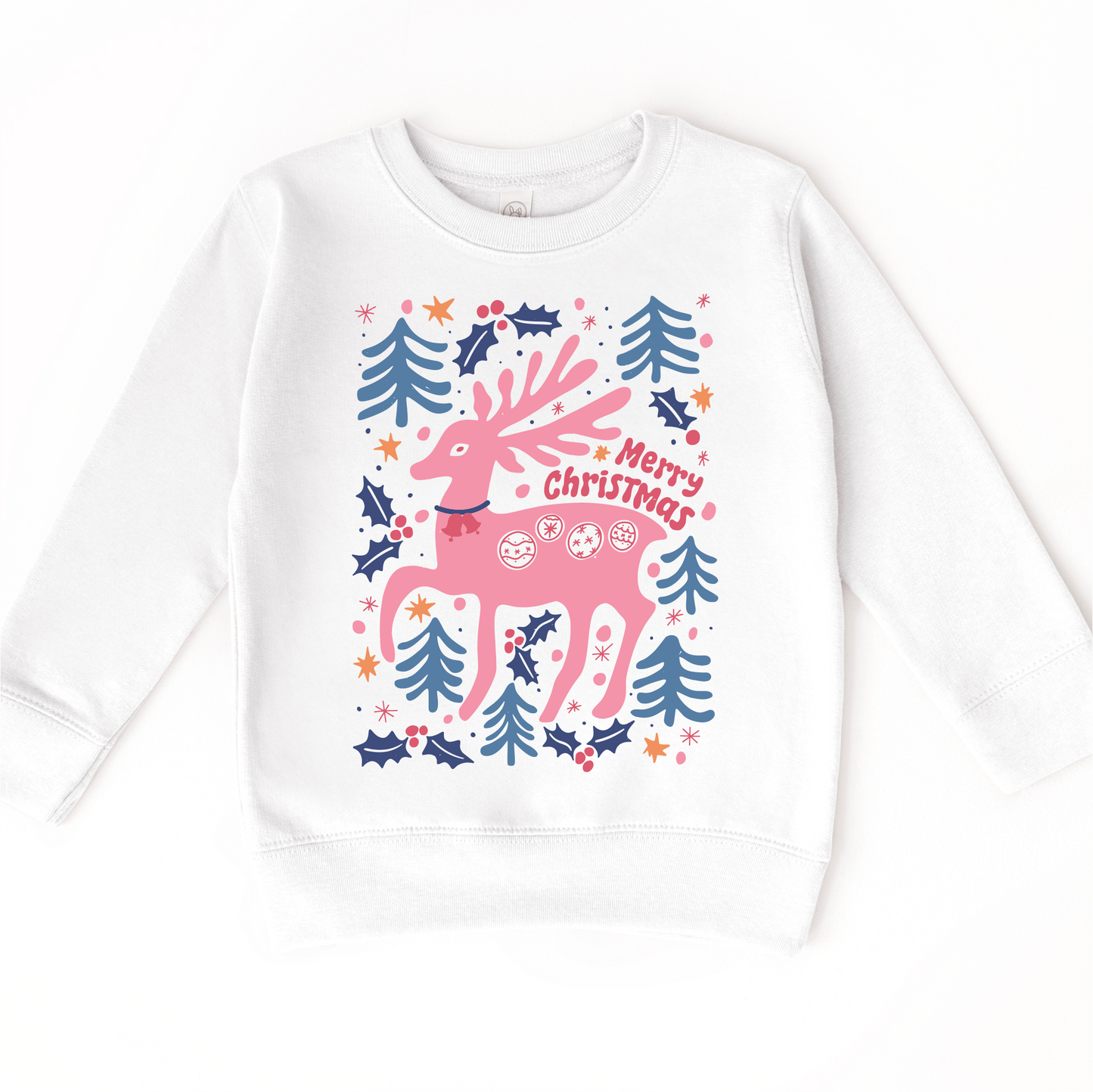 Boho Reindeer Long Sleeve Shirt Christmas Tees & Sweatshirts