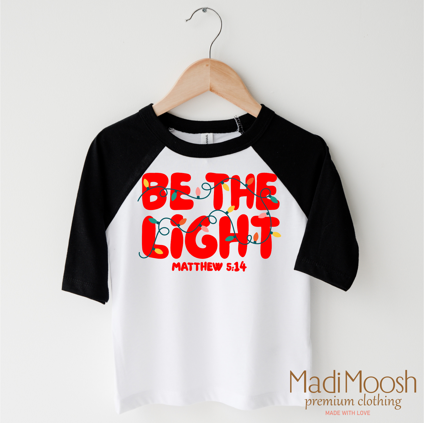Be The Light Christmas Shirt - Christian Tee