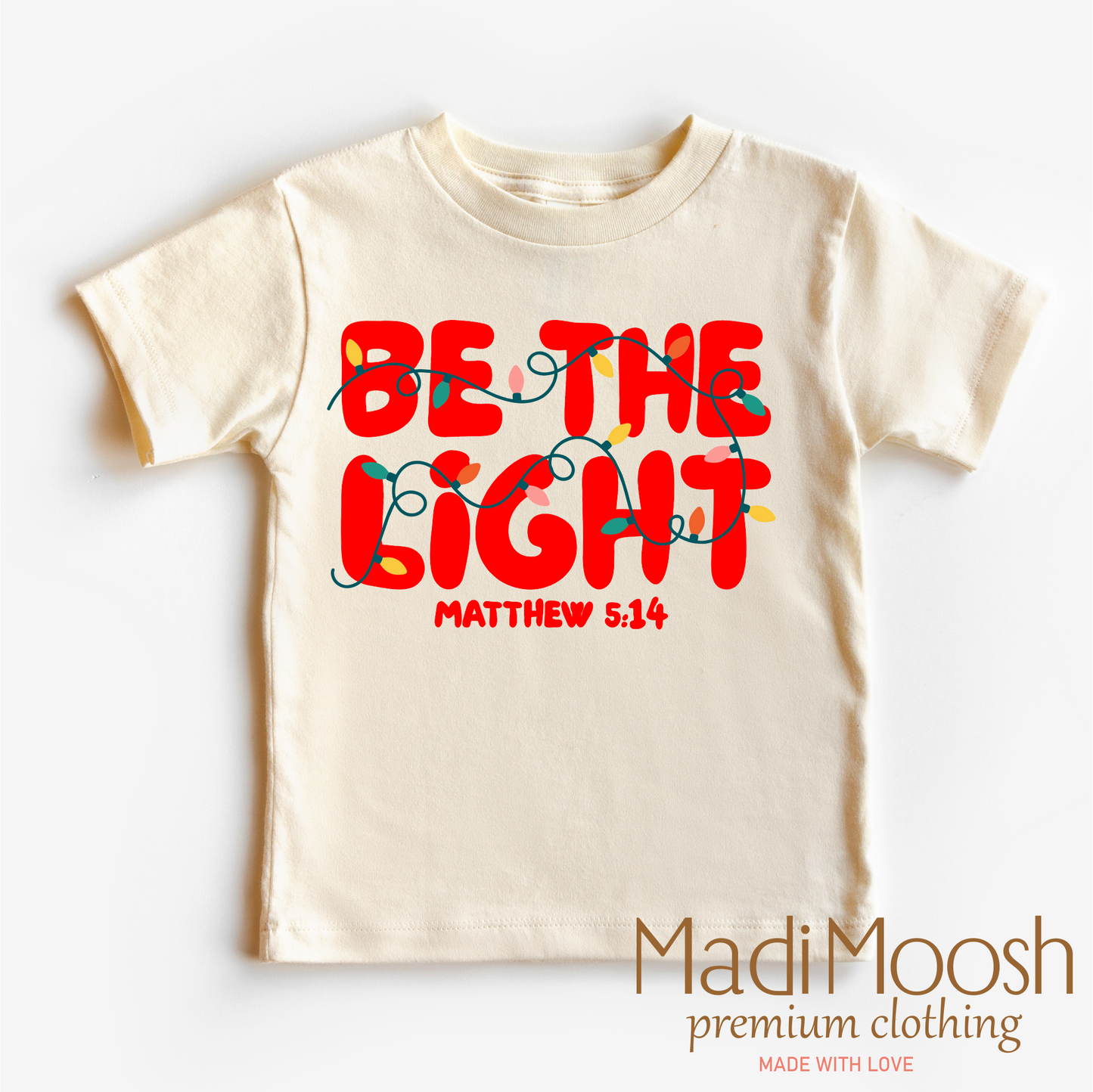 Be The Light Christmas Shirt - Christian Tee