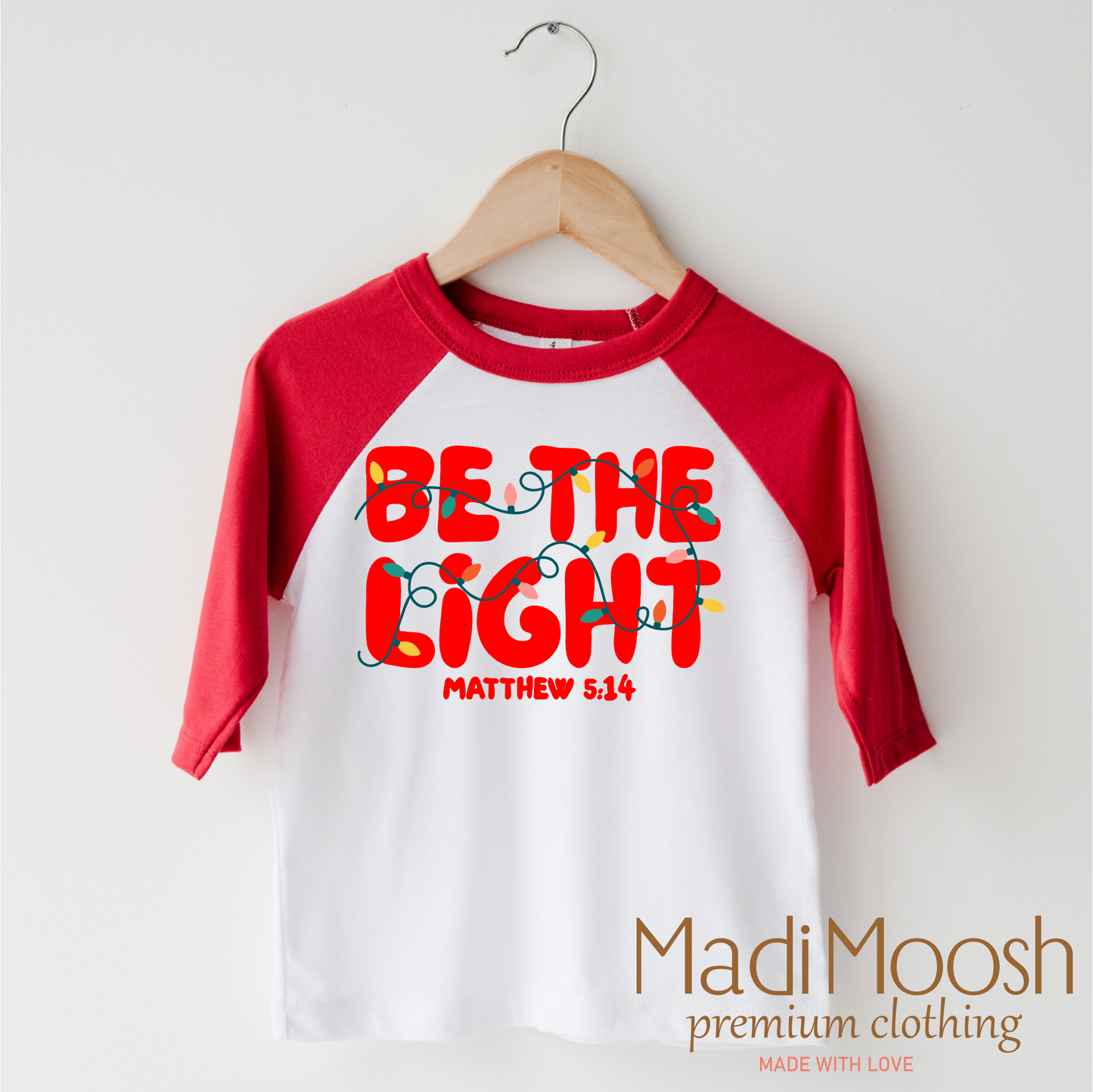 Be The Light Christmas Shirt - Christian Tee