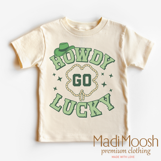 Howdy Go Lucky Western St. Patrick's Day Shirt - St. Patrick's Day Tee