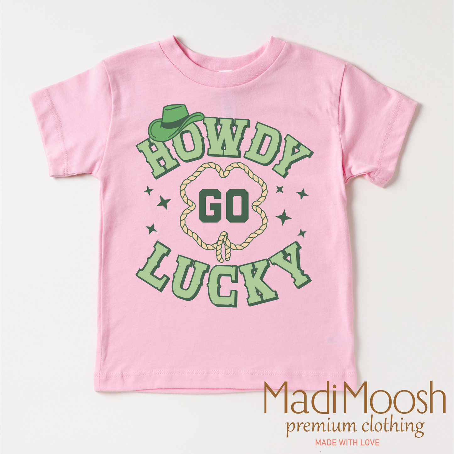 Howdy Go Lucky Western St. Patrick's Day Shirt - St. Patrick's Day Tee