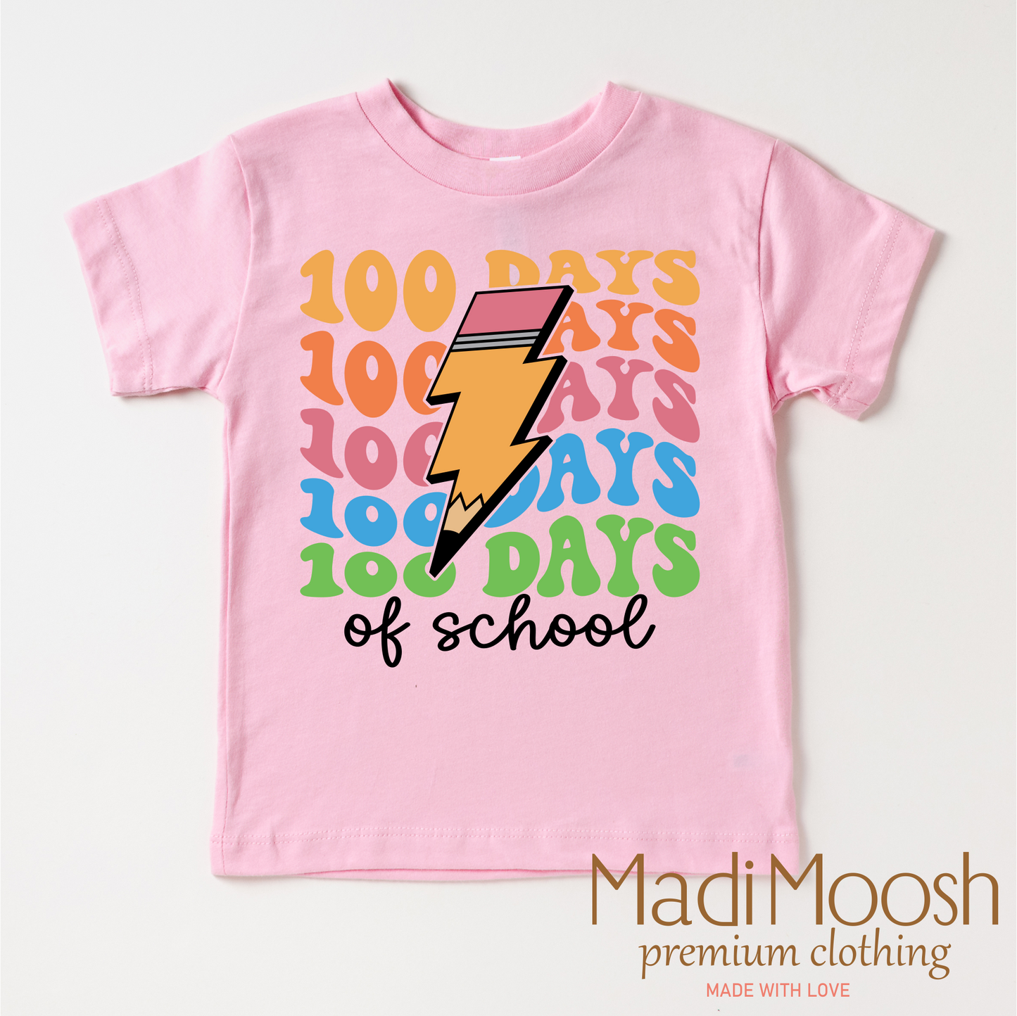 100 Days Of School Lightning Bolt Shirt - School Tee