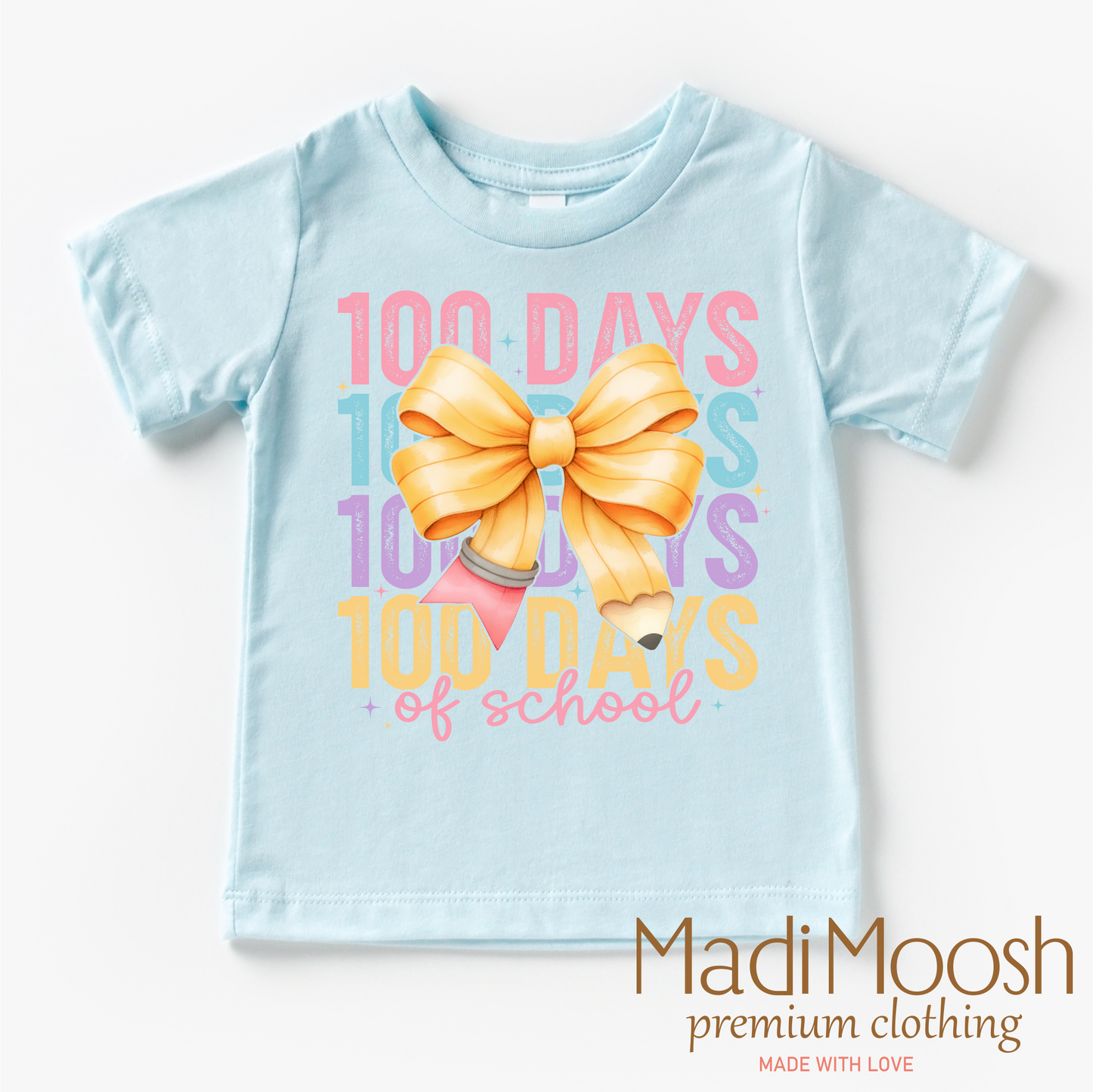100 Days Of School Bow Shirt - School Tee