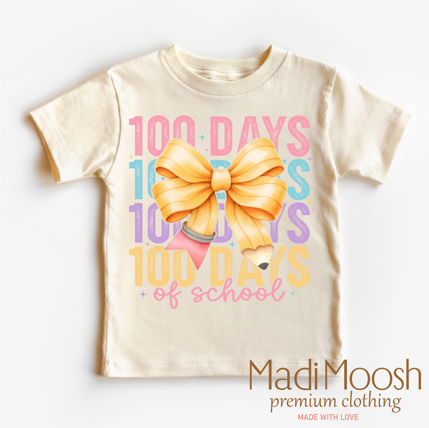 100 Days Of School Bow Shirt - School Tee