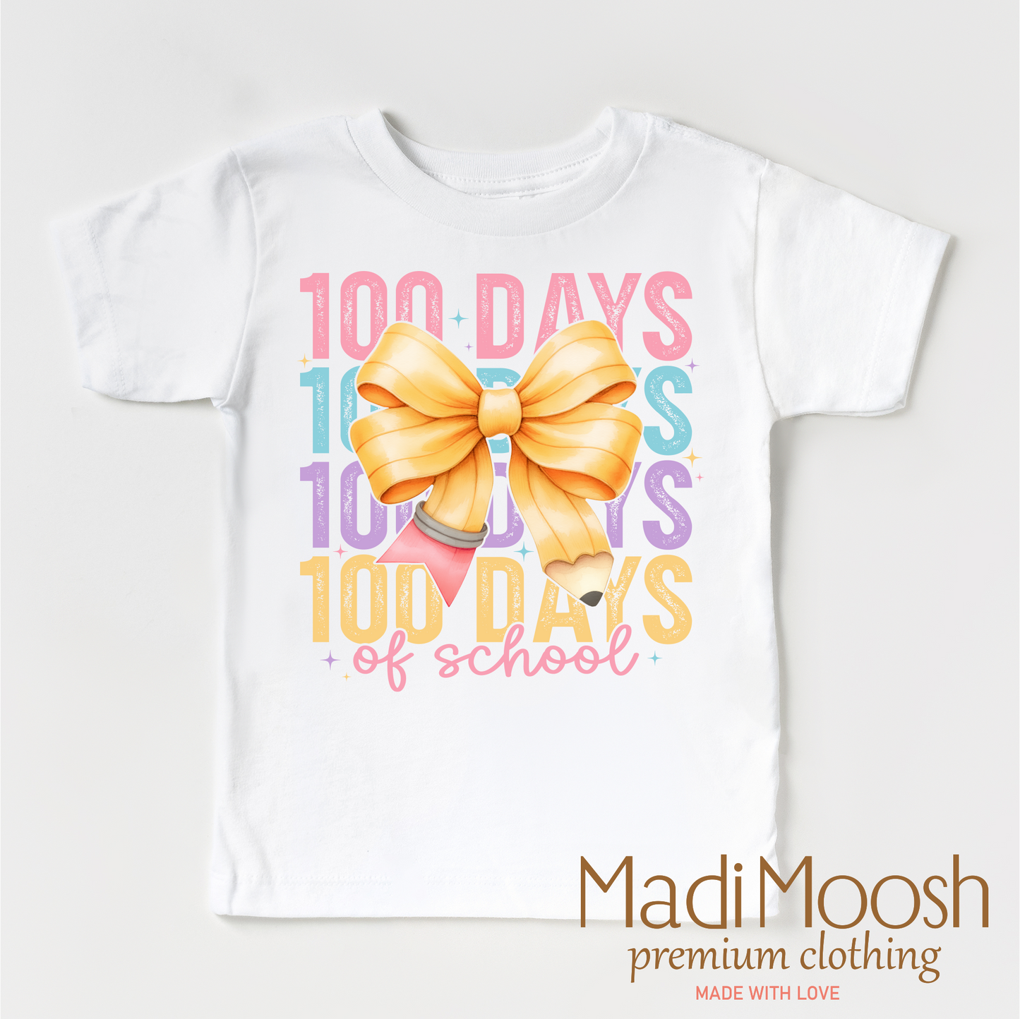 100 Days Of School Bow Shirt - School Tee