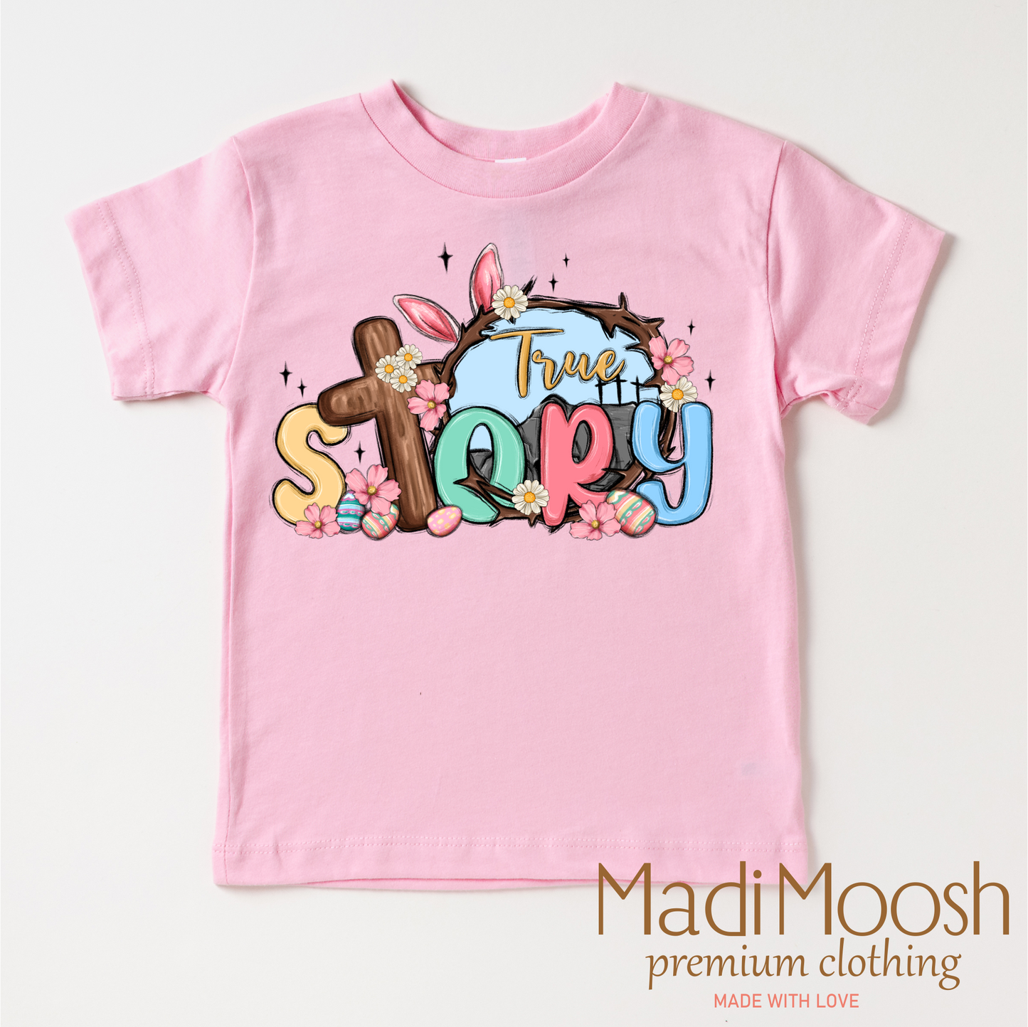 True Story Easter Christian Shirt - Kids Easter Tee