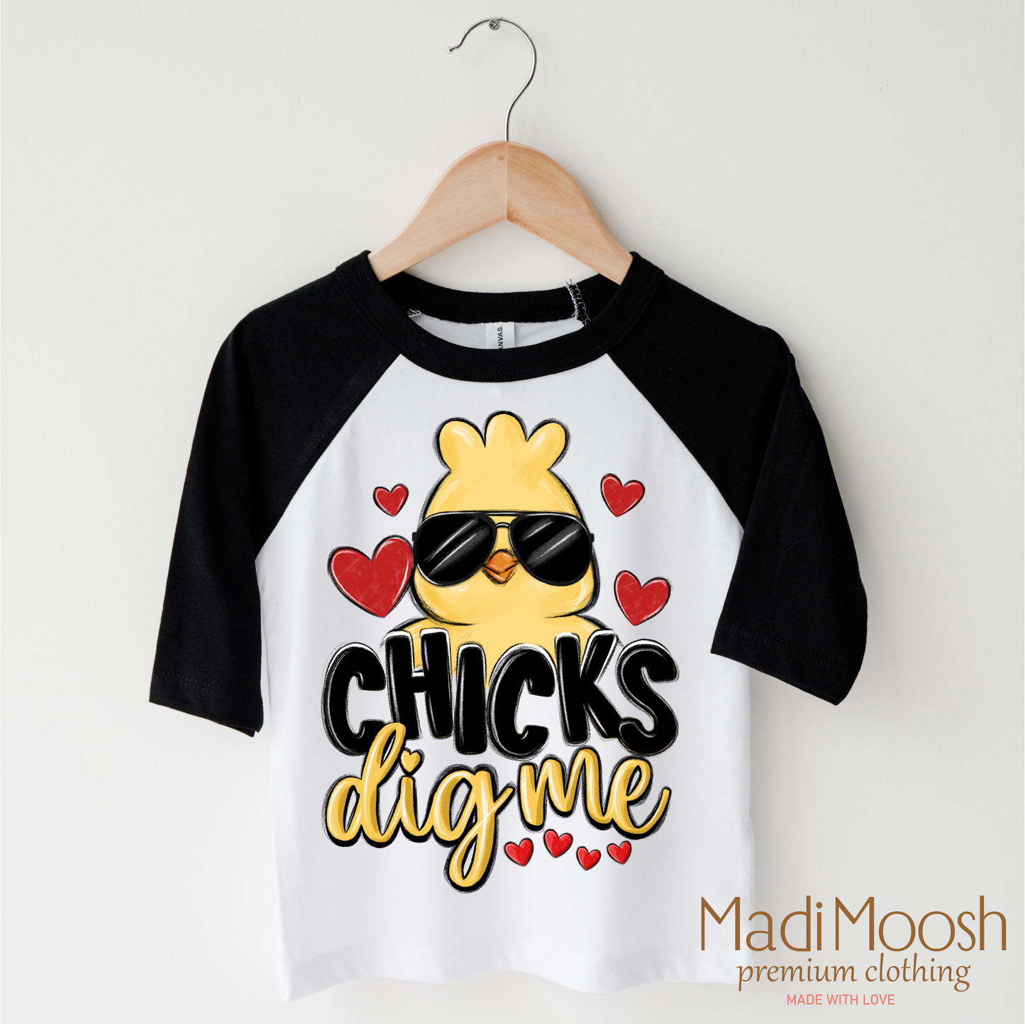 Chicks Dig Me Boys Easter Shirt - Kids Easter Tee
