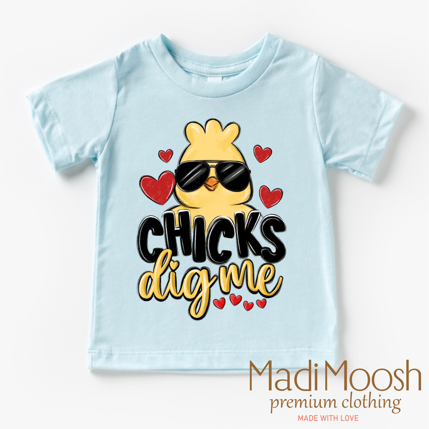 Chicks Dig Me Boys Easter Shirt - Kids Easter Tee