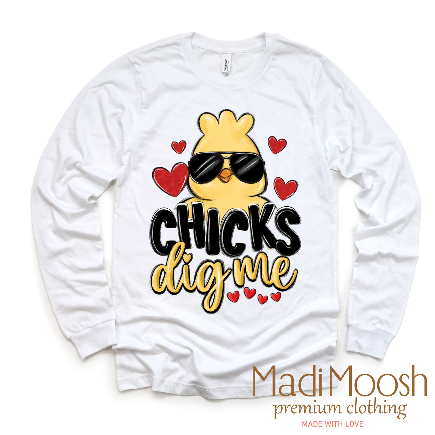 Chicks Dig Me Boys Easter Shirt - Kids Easter Tee