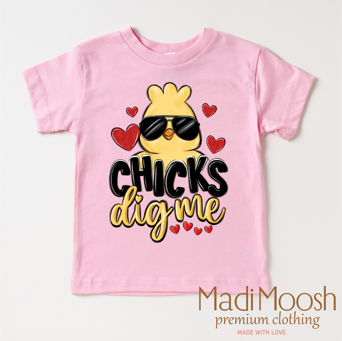 Chicks Dig Me Boys Easter Shirt - Kids Easter Tee