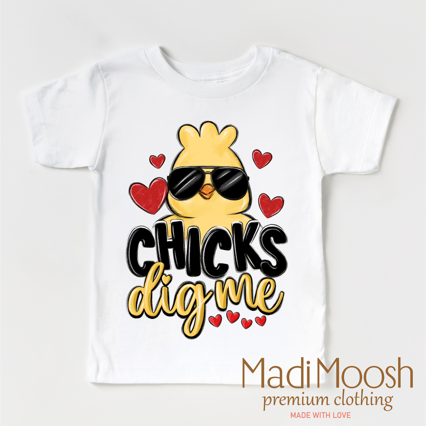 Chicks Dig Me Boys Easter Shirt - Kids Easter Tee