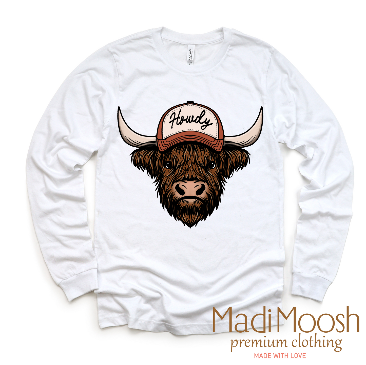 Howdy Highland Cow Western Shirt - Kids Country Tee