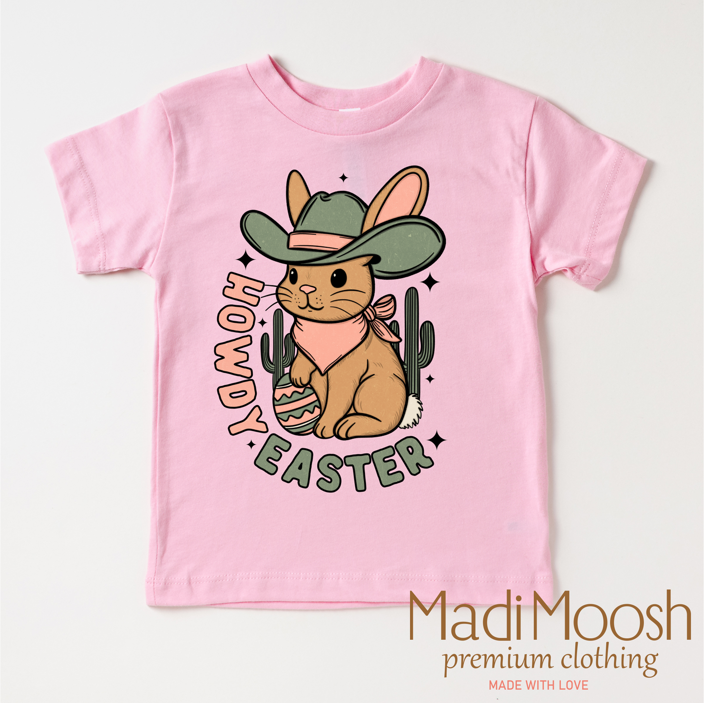 Howdy Easter Bunny Western Shirt - Kids Western Tee