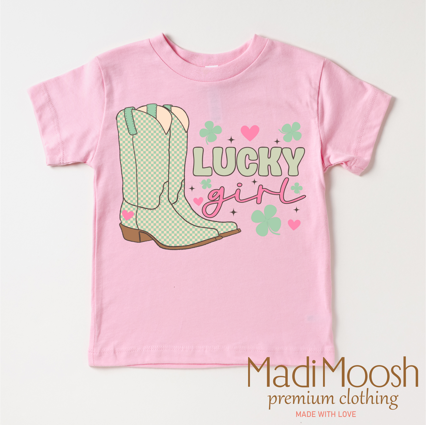 St. Patrick's Day Lucky Cowgirl Shirt - Retro Western St. Patrick's Day Tee