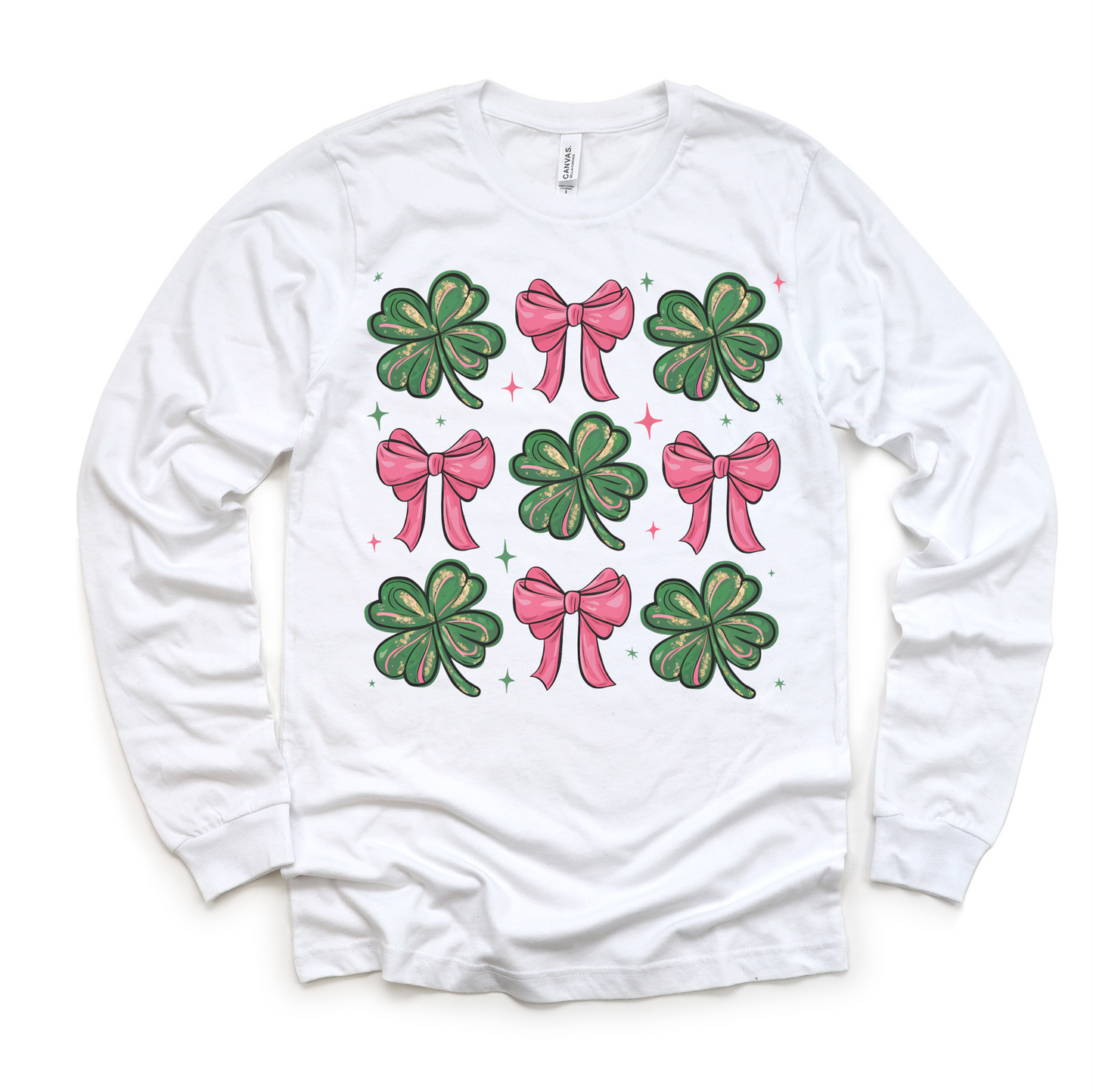 Clovers And Bows St. Patrick's Day Shirt - St. Patrick's Day Kids & Adult Tee