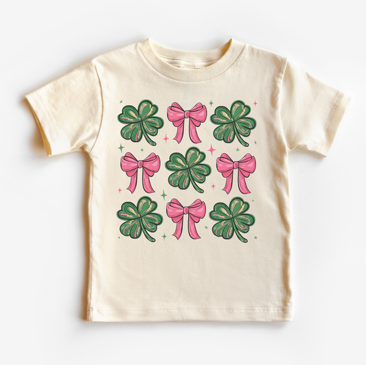 Clovers And Bows St. Patrick's Day Shirt - St. Patrick's Day Kids & Adult Tee